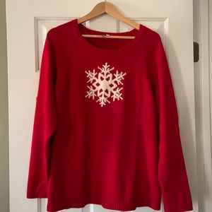 Talbots XLarge Snowflake Sweater